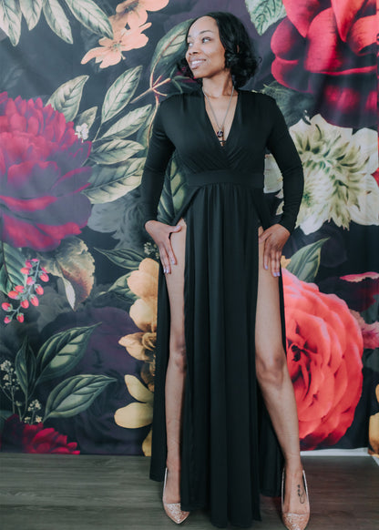 Deep V Dress
